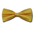 Solid Faille Gold Bowtie